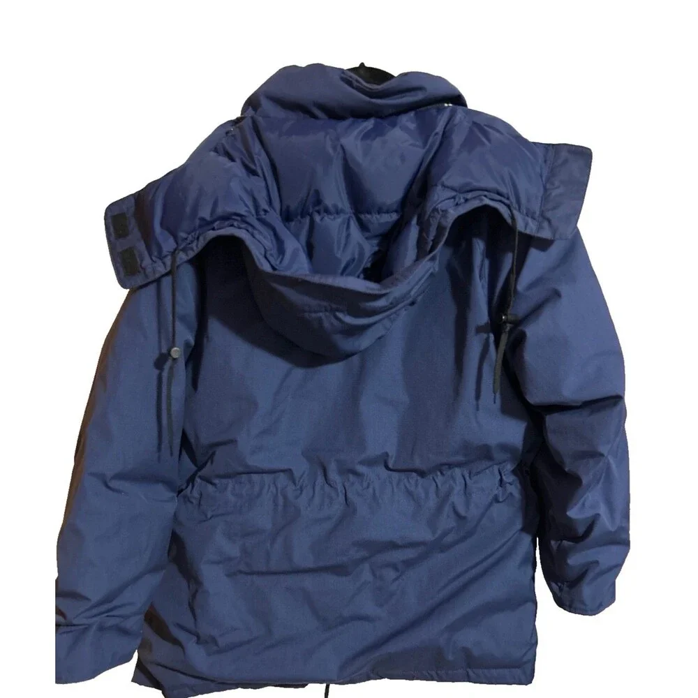 Eddie Bauer Vintage Made In USA Men's Down Puffer Jacket size L Winter Hooded